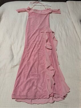 cariela plunge neck satin maxi dress Cariela Maxi Dress